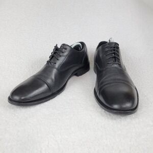 Cole Haan Willams Leather Cap Toe Dress Shoes Mens‎ 10.5 M Black C12202 **READ